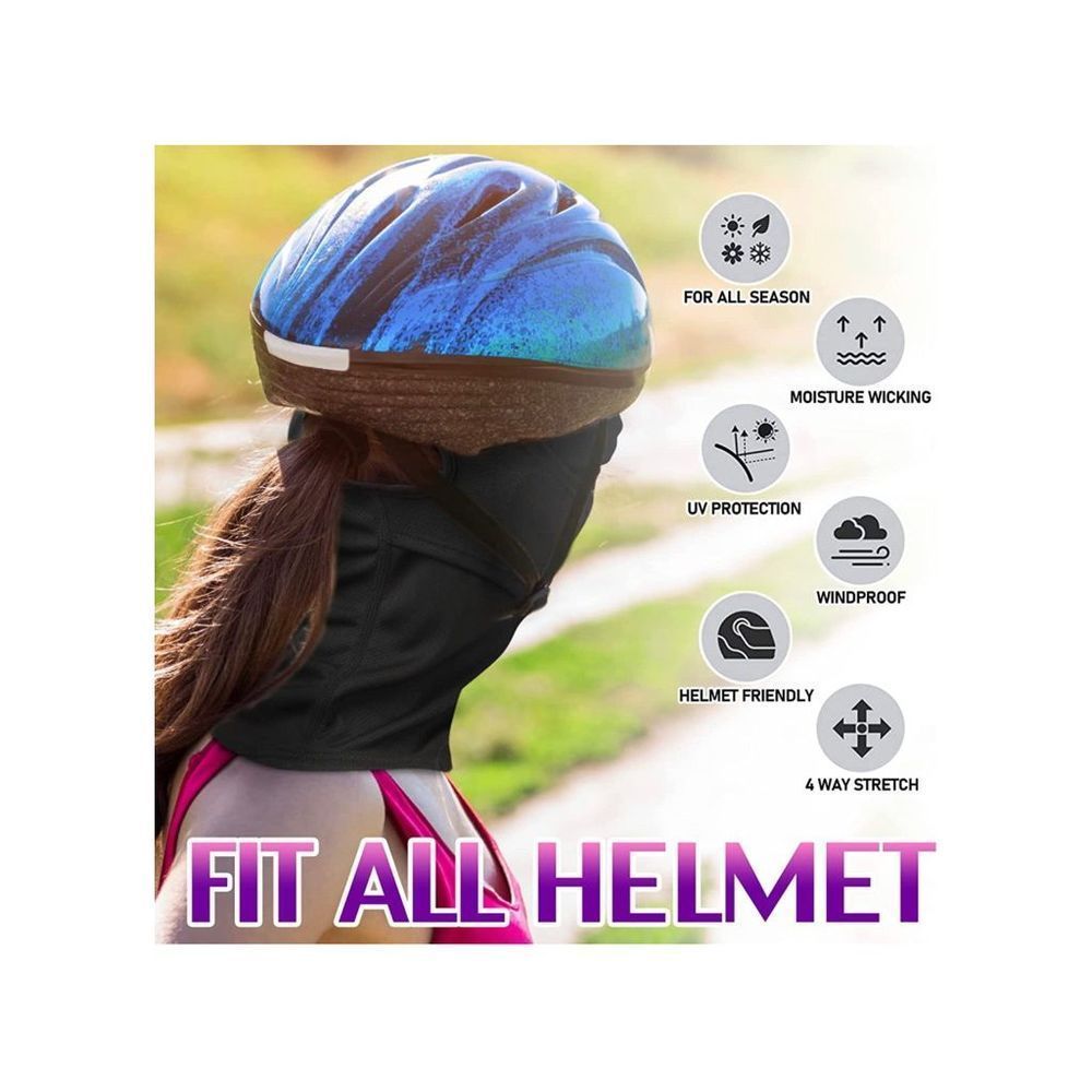 CUIMEI Balaclava Mask for Women with Ponytail Hole Neck Gaiter Face Cover Moistu - Picture 5 of 6